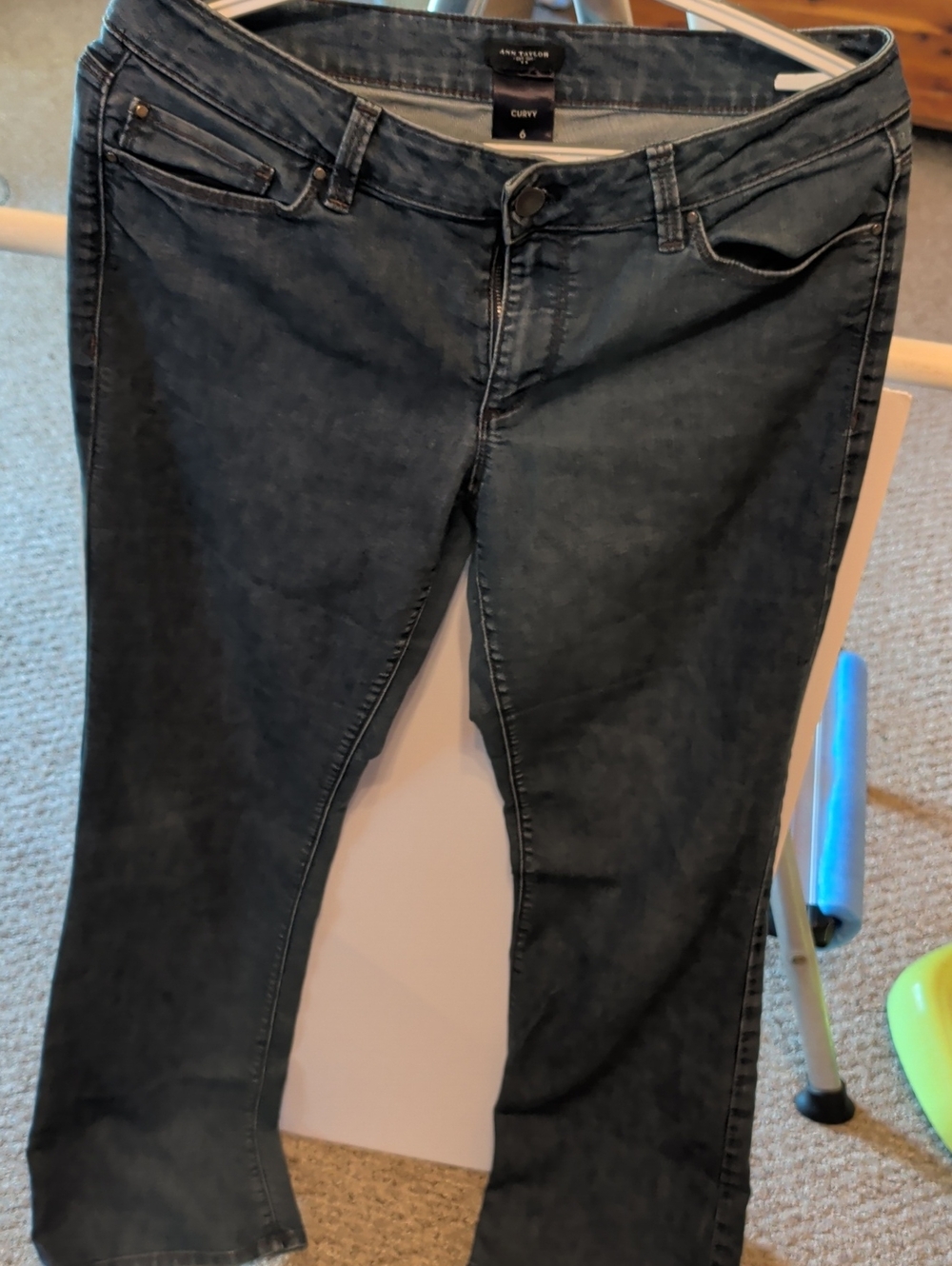 Ann Taylor Dark Wash Jeans-6Cury.Wide Ankle